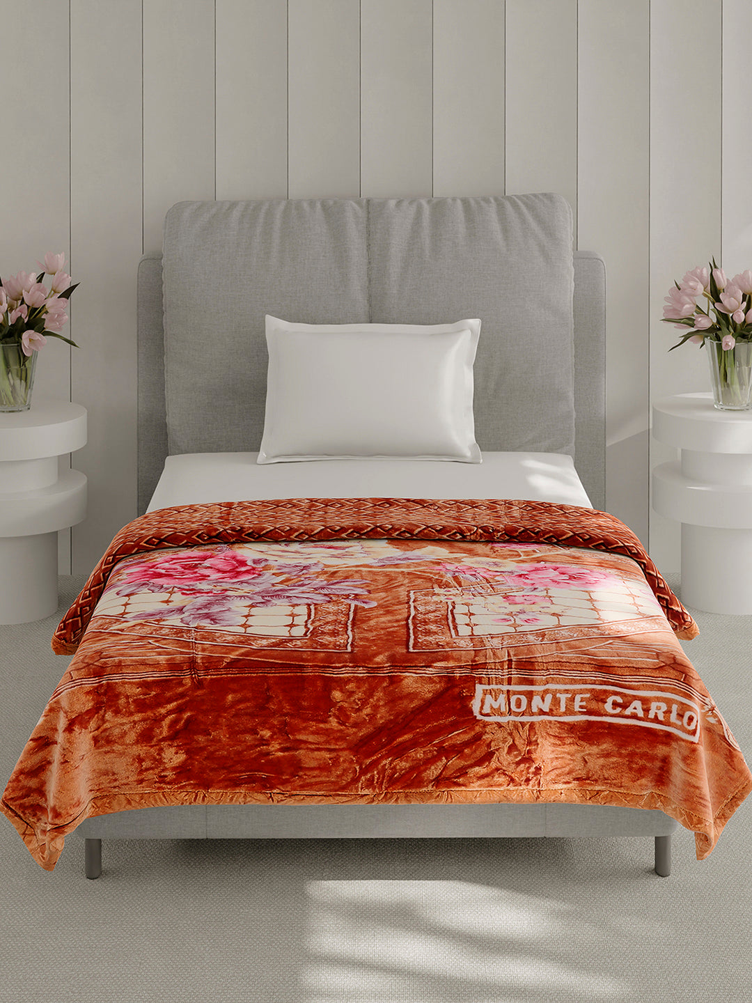 Printed Single Bed 3 Ply, 909 GSM Blanket for Heavy Winter - (Umang)