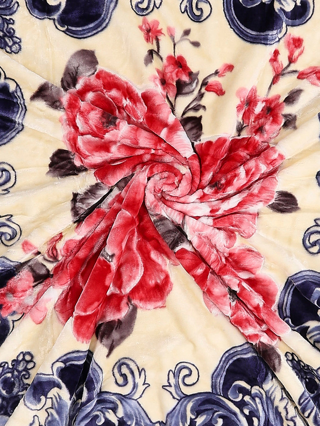Printed Single Bed 3 Ply, 909 GSM Blanket for Heavy Winter - (Umang)