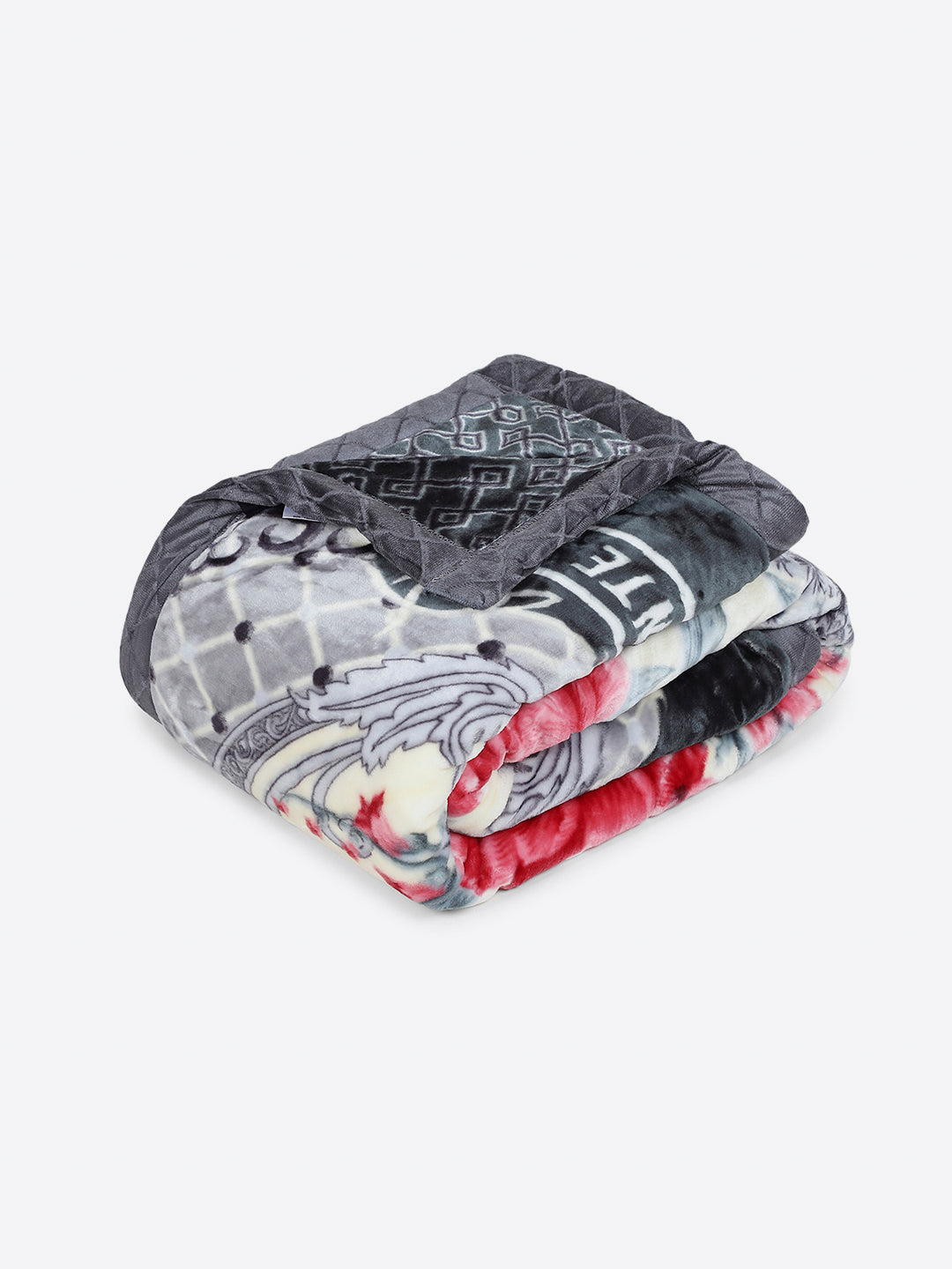 Printed Single Bed 3 Ply, 909 GSM Blanket for Heavy Winter - (Umang)