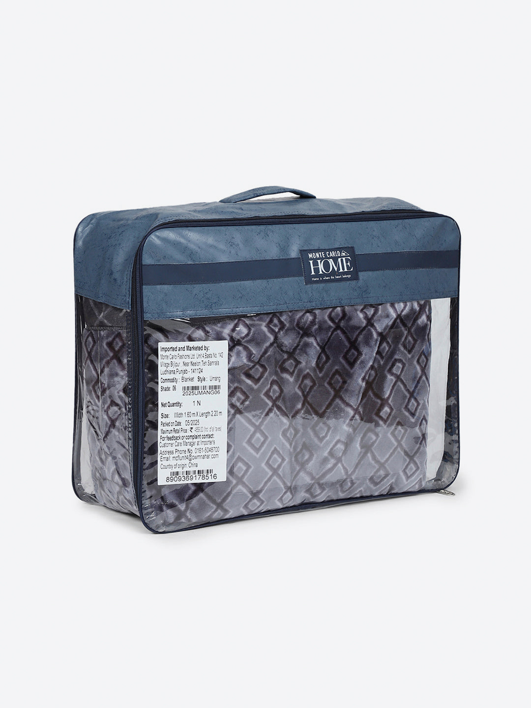 Printed Single Bed 3 Ply, 909 GSM Blanket for Heavy Winter - (Umang)