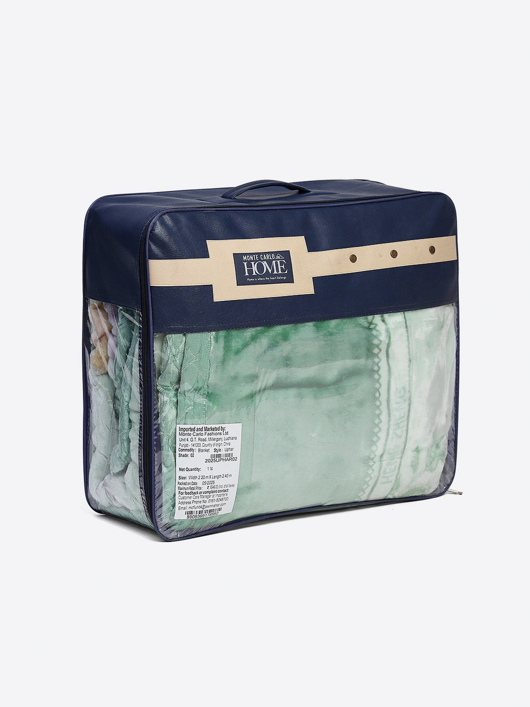 Printed Double Bed Reversible Blanket 2 Ply, 850 GSM, 4.5 kg (Uphar)