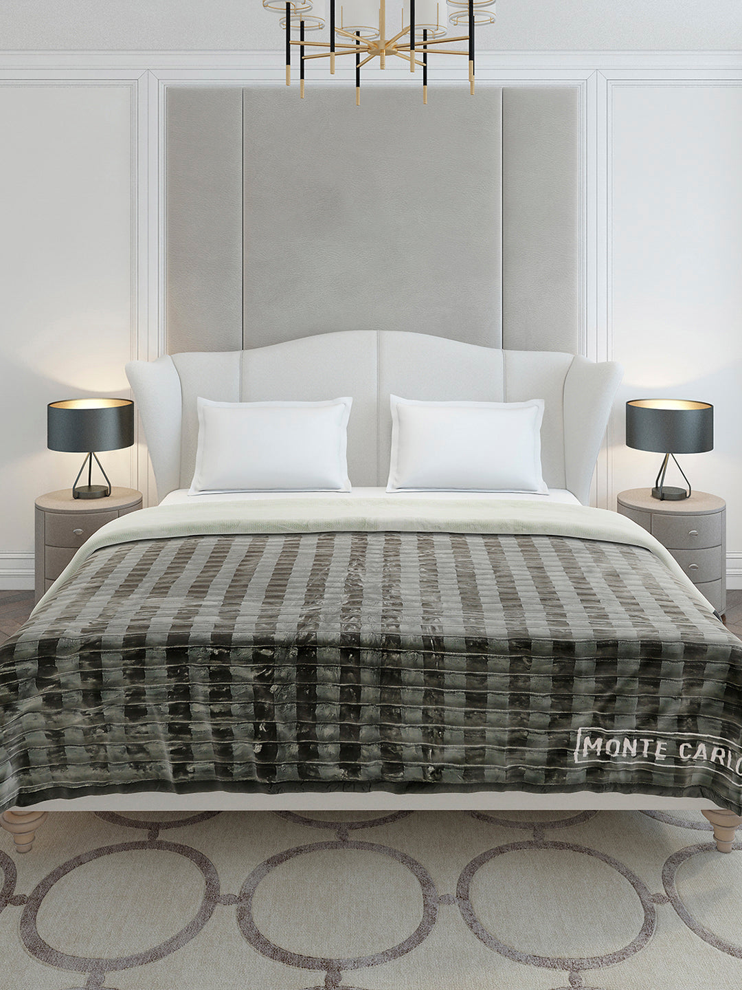 Printed Double Bed 2 Ply, 720 GSM Blanket for Heavy Winter - (Vibe Tribe)