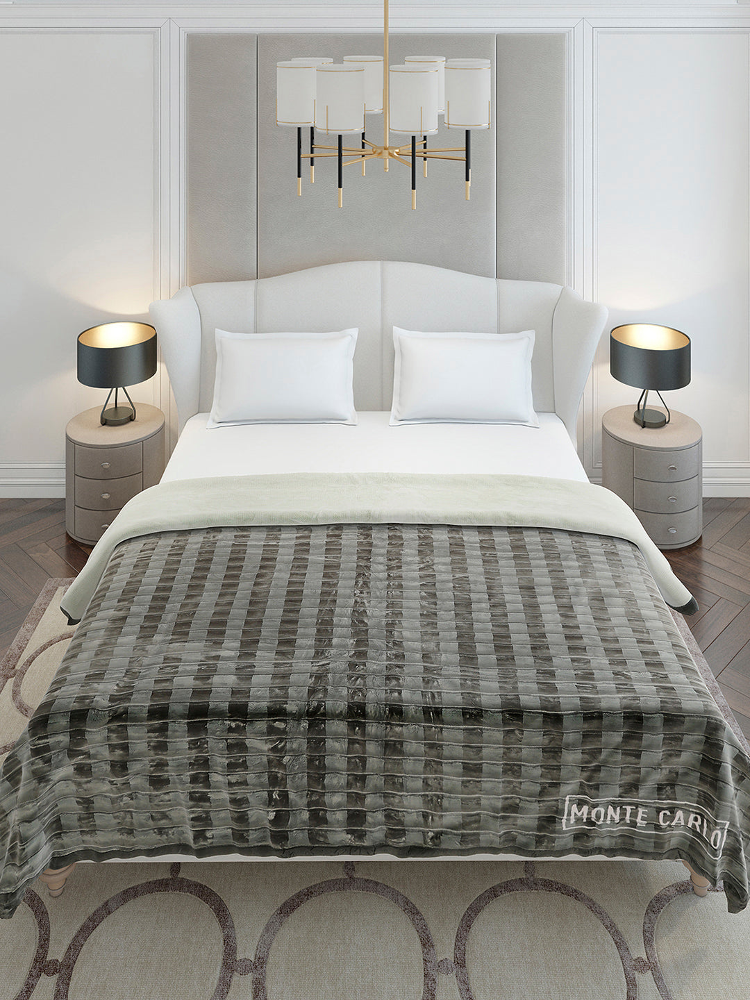 Printed Double Bed 2 Ply, 720 GSM Blanket for Heavy Winter - (Vibe Tribe)