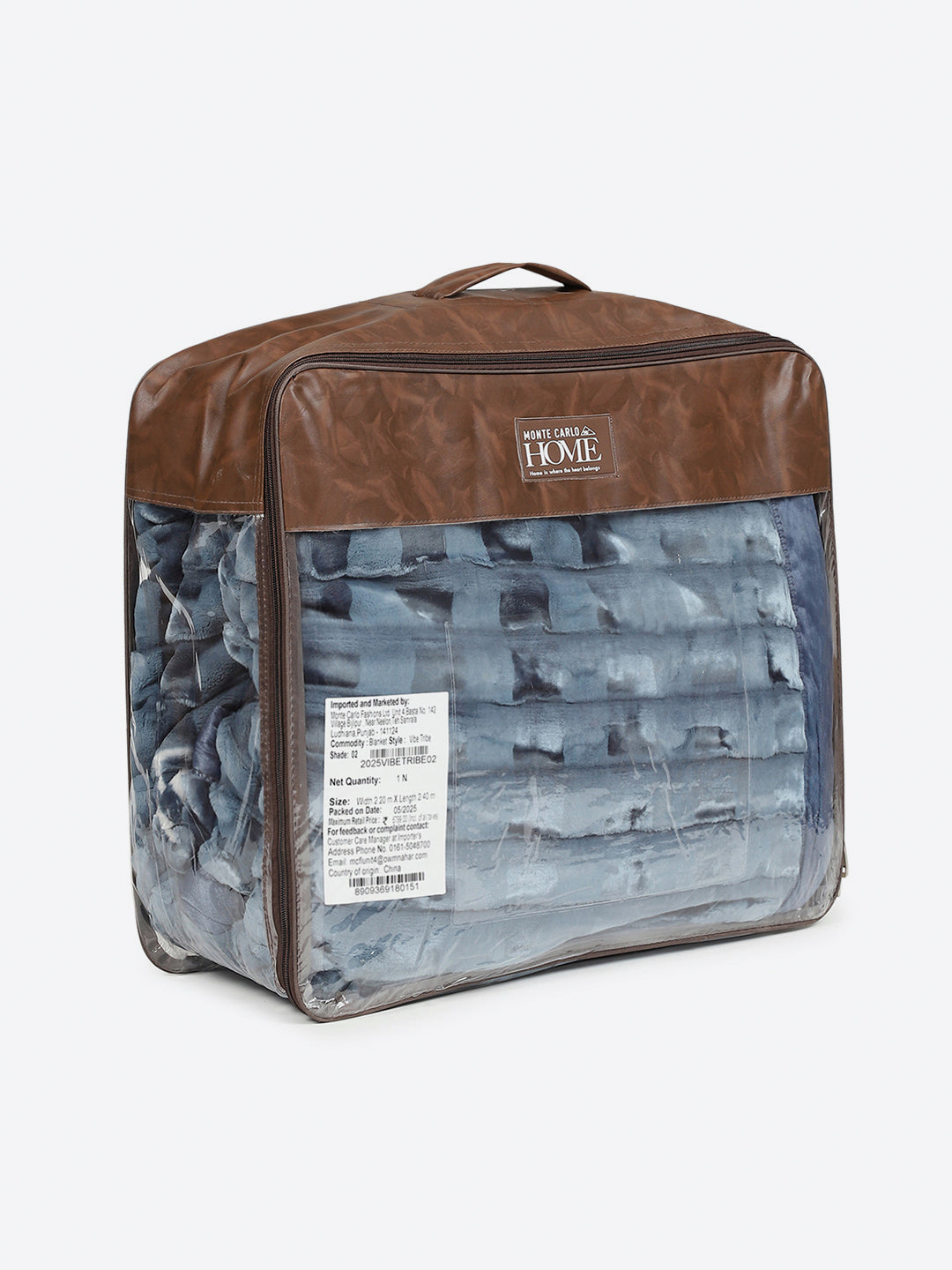 Printed Double Bed 2 Ply, 720 GSM Blanket for Heavy Winter - (Vibe Tribe)