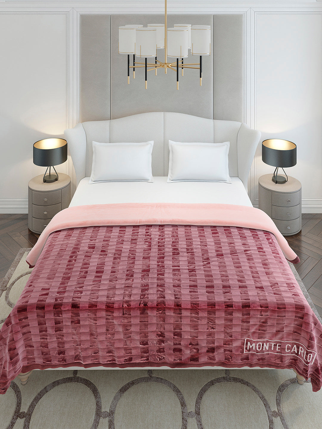 Printed Double Bed 2 Ply, 720 GSM Blanket for Heavy Winter - (Vibe Tribe)