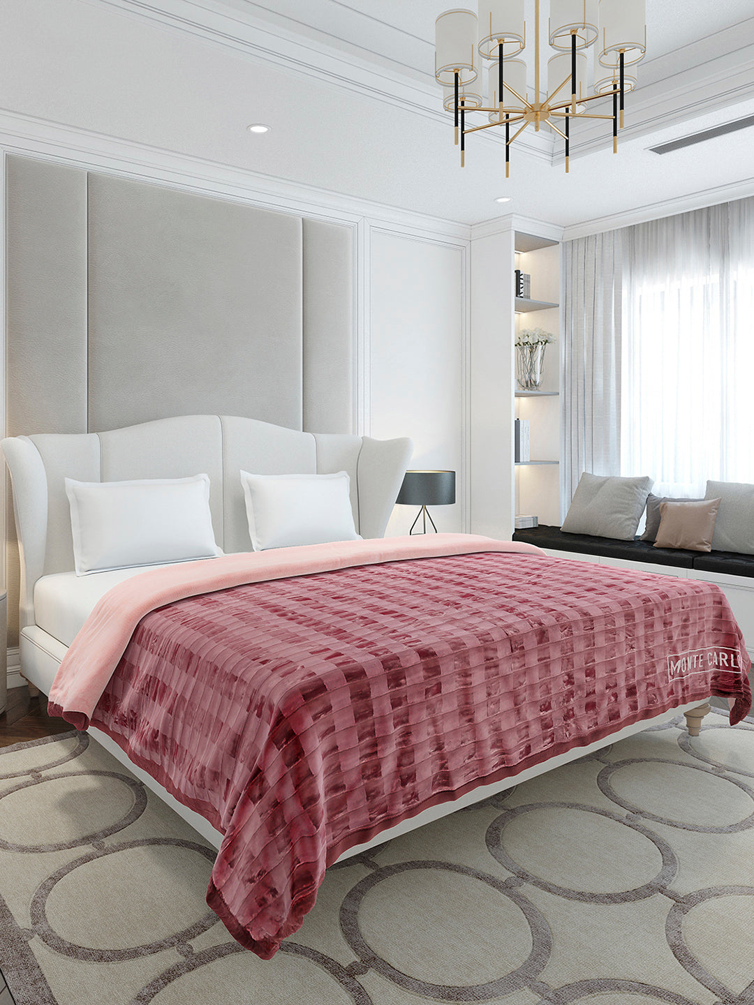 Printed Double Bed 2 Ply, 720 GSM Blanket for Heavy Winter - (Vibe Tribe)