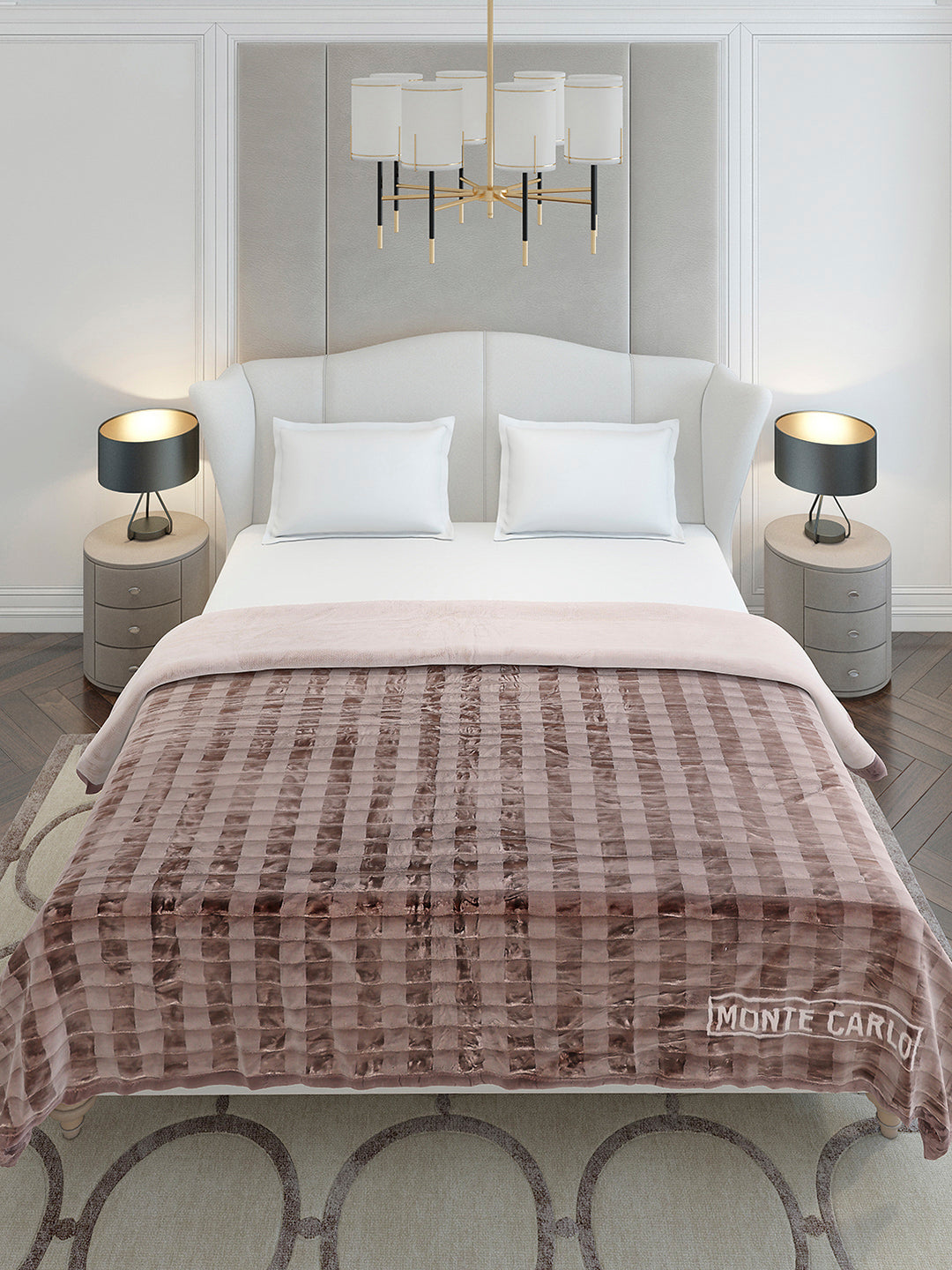 Printed Double Bed 2 Ply, 720 GSM Blanket for Heavy Winter - (Vibe Tribe)