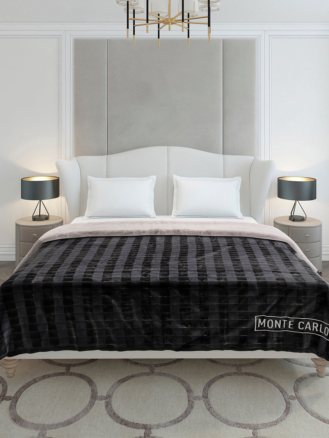 Printed Double Bed 2 Ply, 720 GSM Blanket for Heavy Winter - (Vibe Tribe)