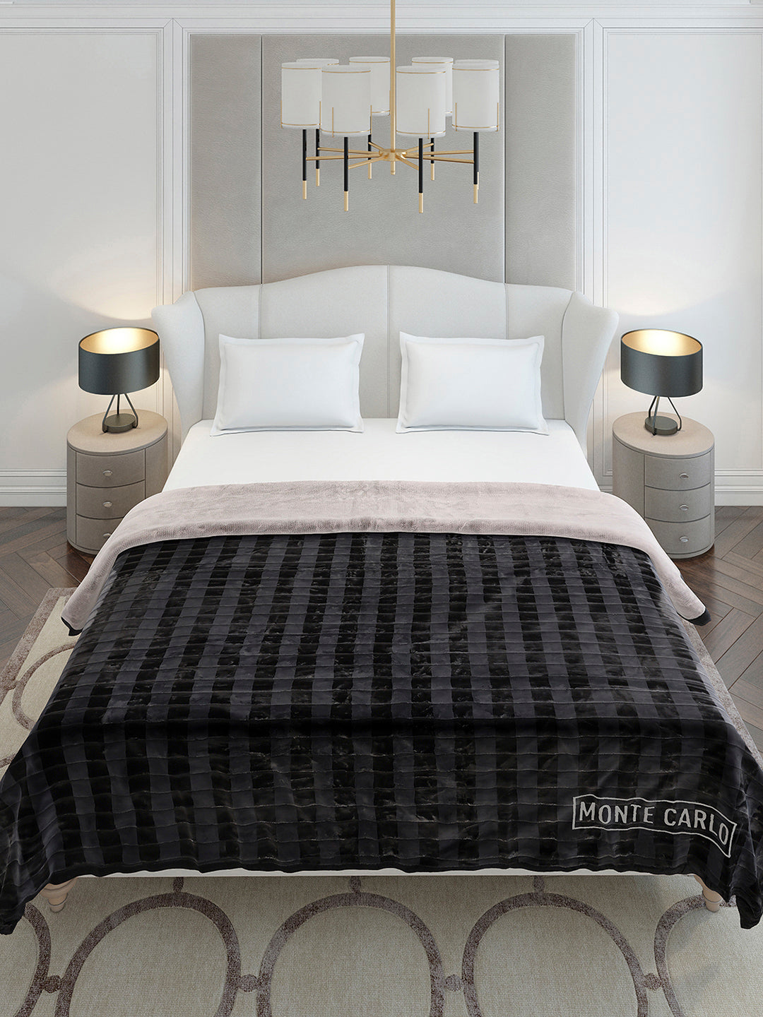 Printed Double Bed 2 Ply, 720 GSM Blanket for Heavy Winter - (Vibe Tribe)