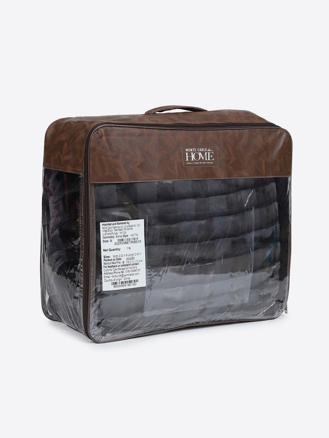 Printed Double Bed 2 Ply, 720 GSM Blanket for Heavy Winter - (Vibe Tribe)