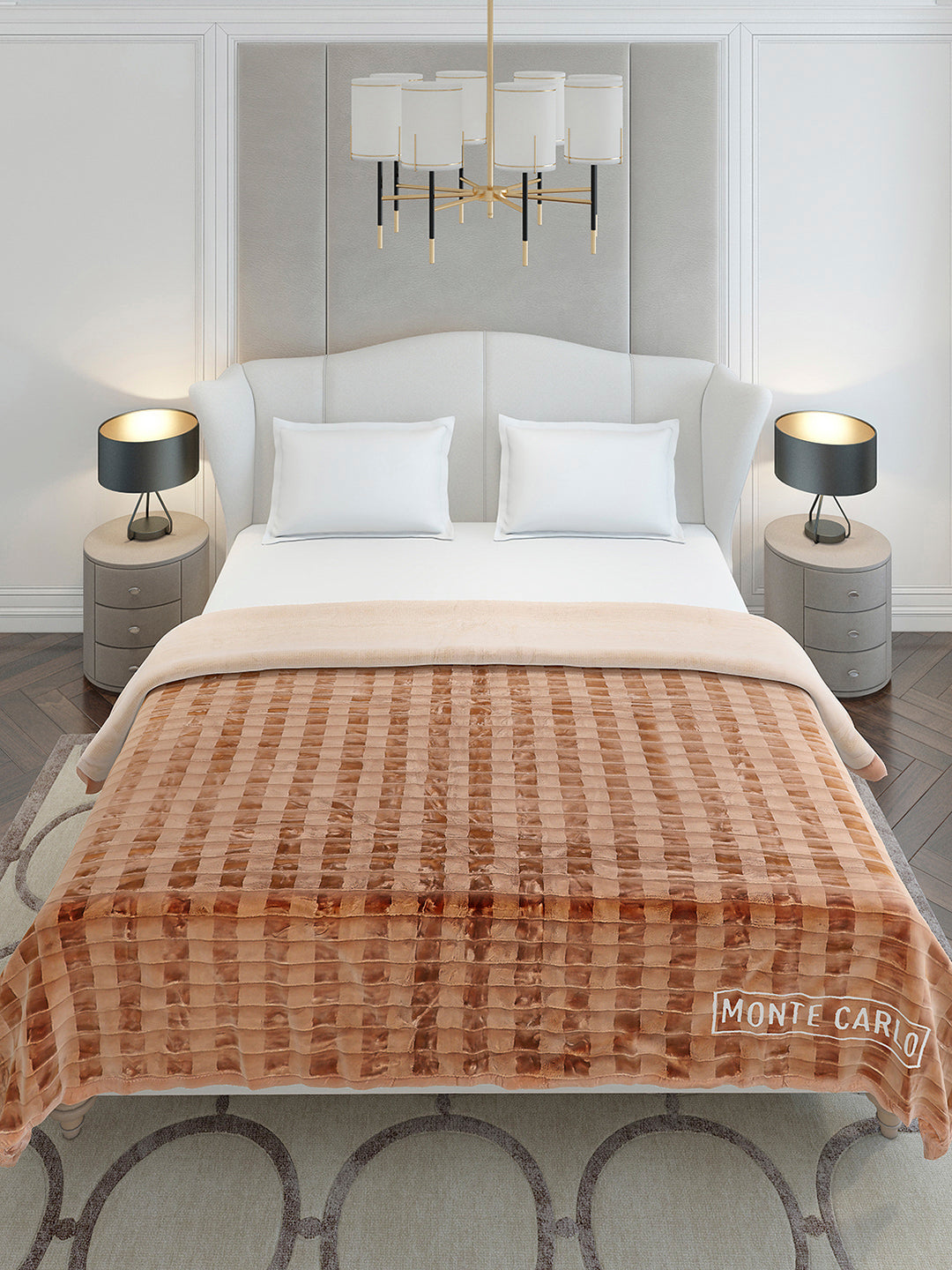 Printed Double Bed 2 Ply, 720 GSM Blanket for Heavy Winter - (Vibe Tribe)