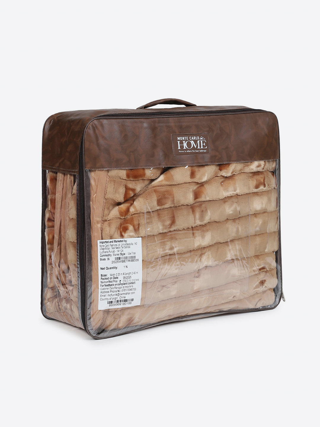 Printed Double Bed 2 Ply, 720 GSM Blanket for Heavy Winter - (Vibe Tribe)