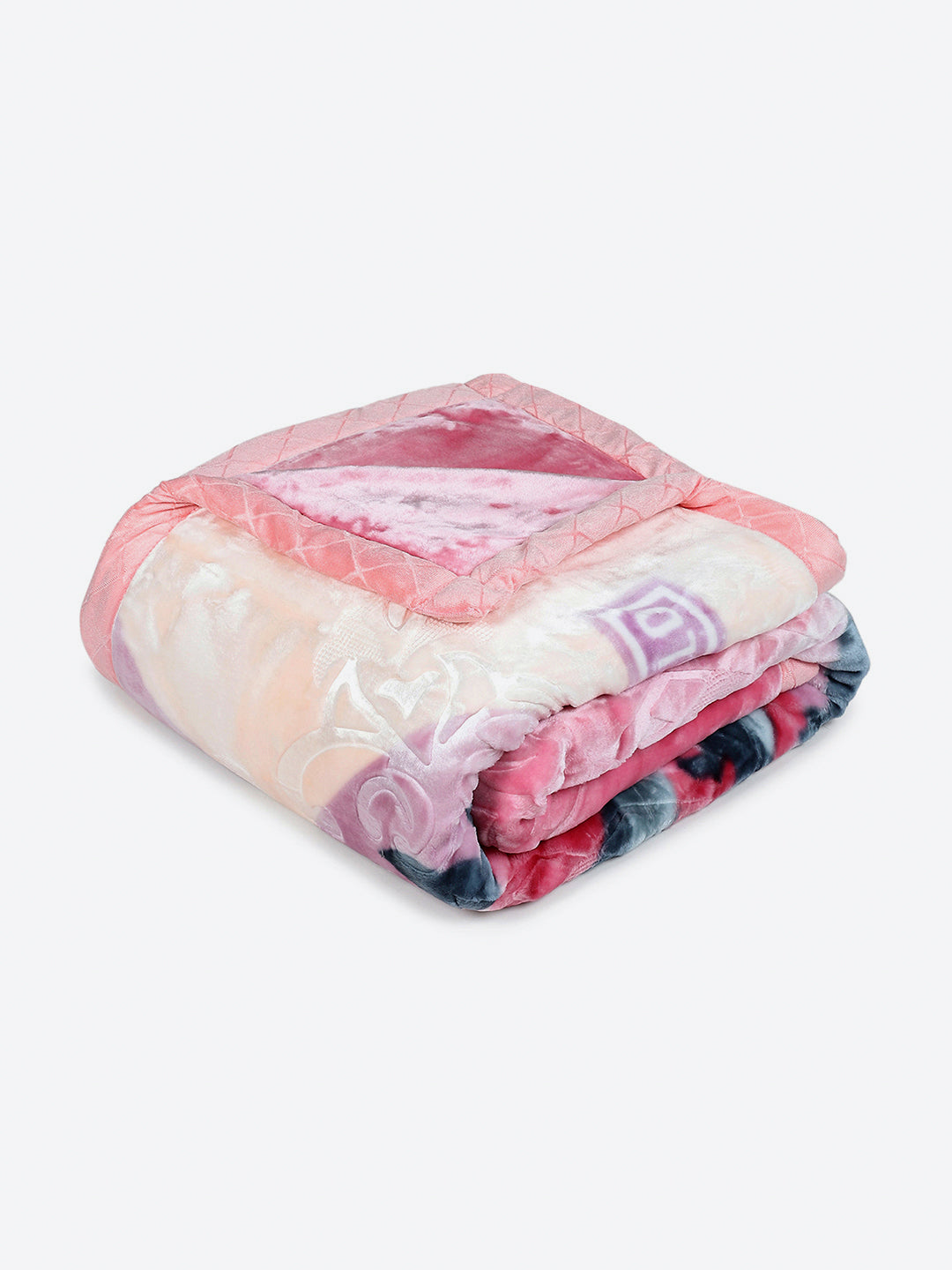 Printed Double Bed 2 Ply, 909 GSM Embossed Blanket for Heavy Winter - (Vista Plus)