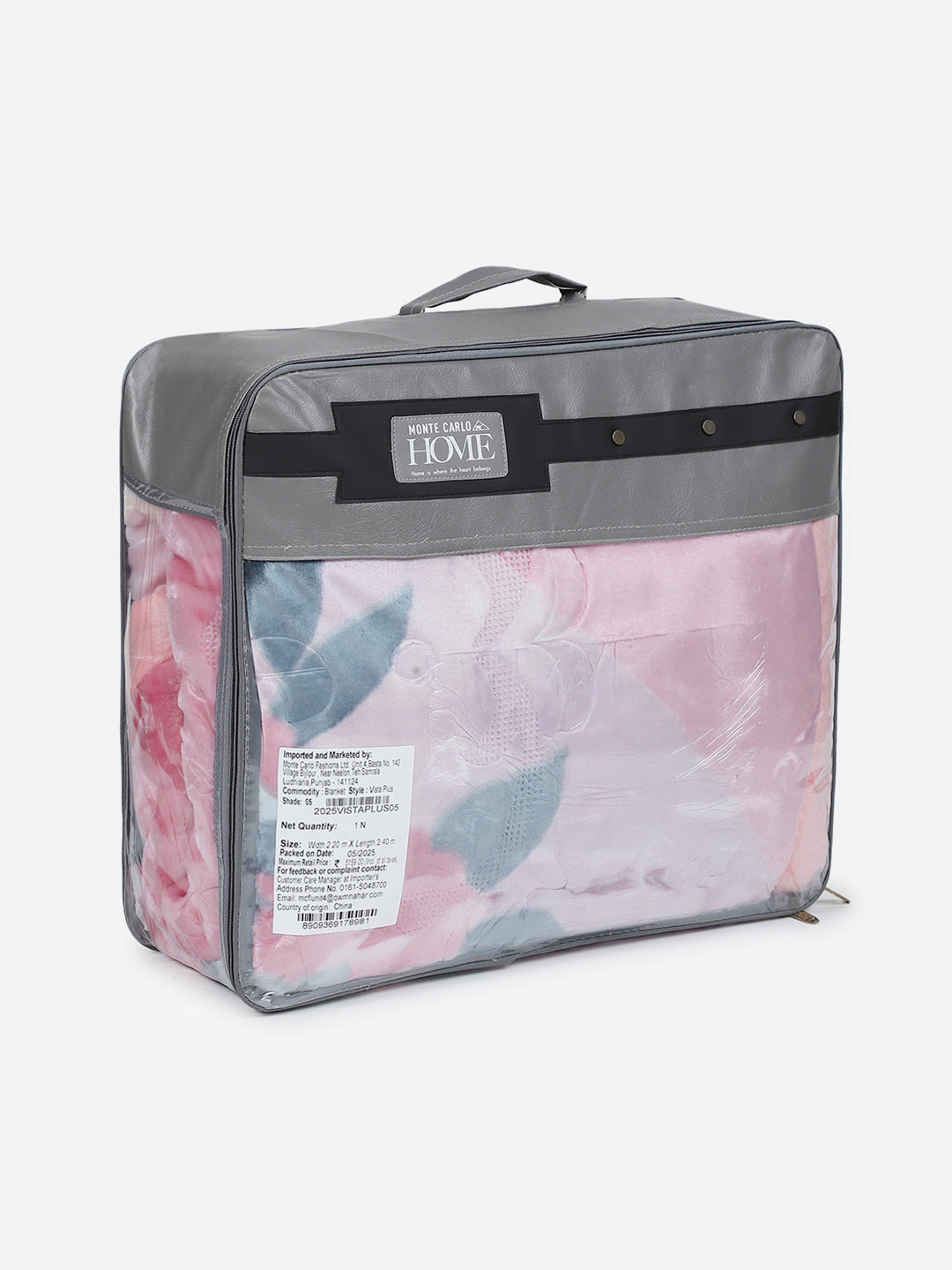 Printed Double Bed 2 Ply, 909 GSM Embossed Blanket for Heavy Winter - (Vista Plus)