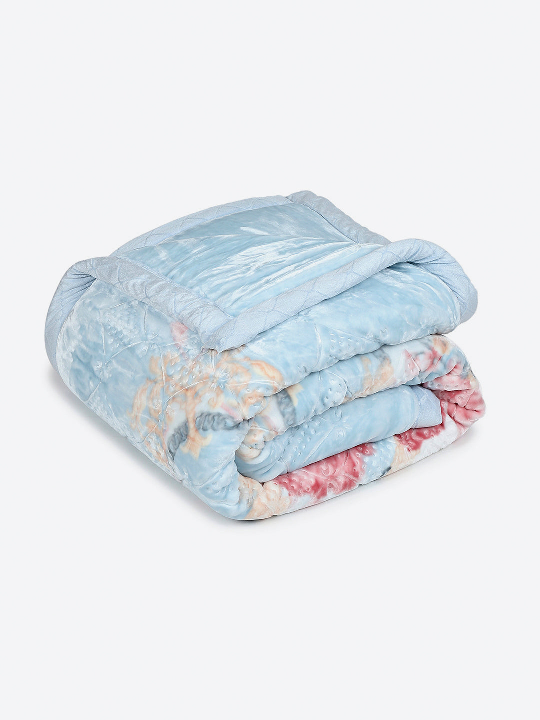 Printed Double Bed 3 Ply, 909 GSM Blanket for Heavy Winter - (Wild Side)