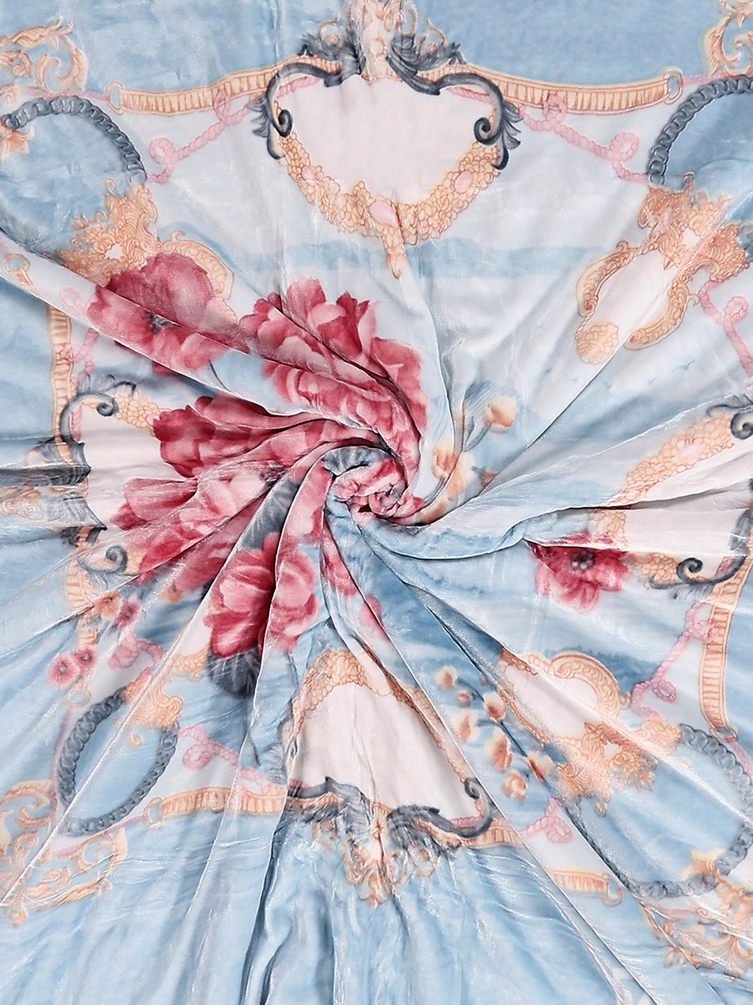 Printed Double Bed 3 Ply, 909 GSM Blanket for Heavy Winter - (Wild Side)