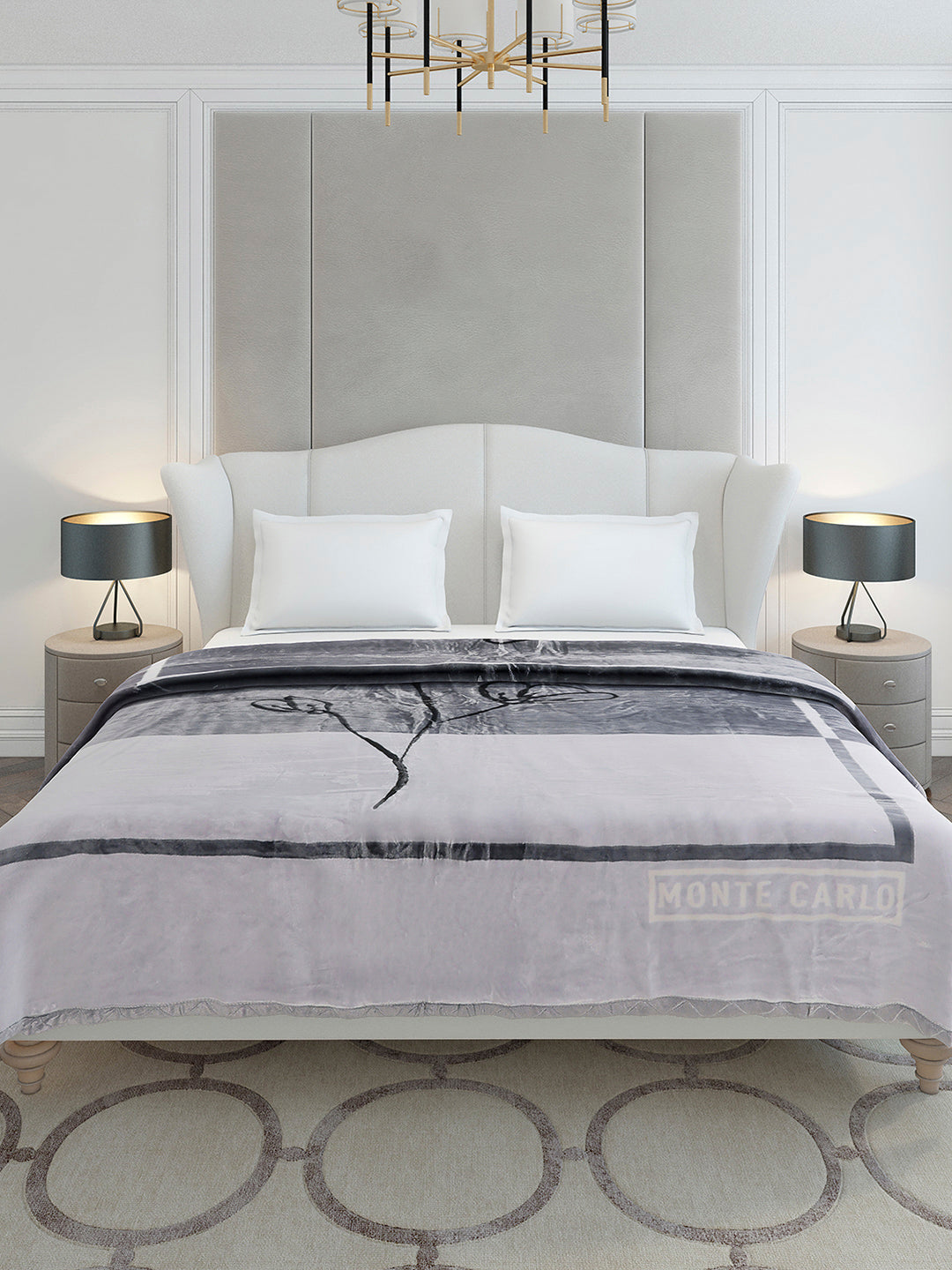 Printed Double Bed 3 Ply, 909 GSM Blanket for Heavy Winter - (Wild Side)