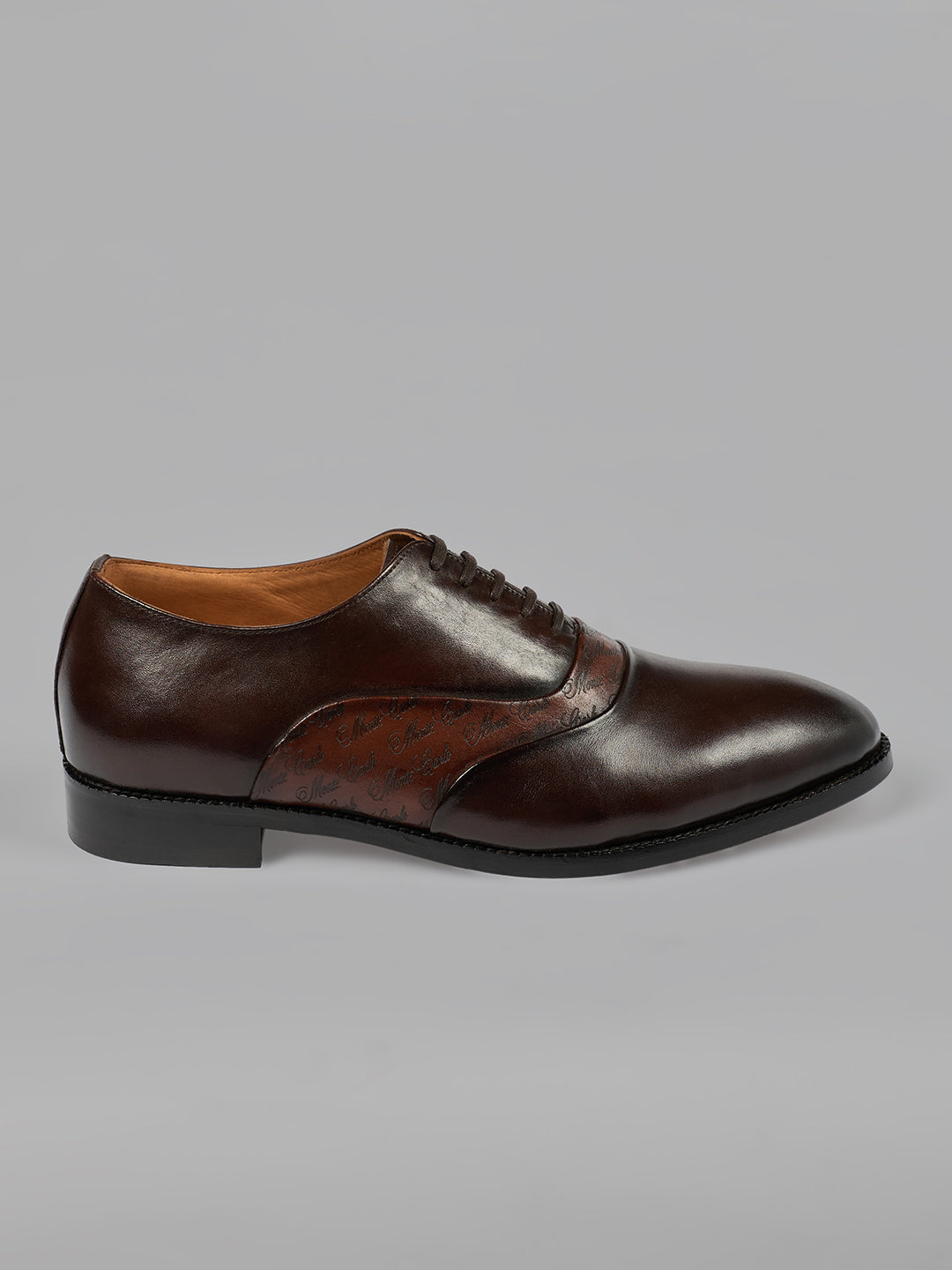 Monte Carlo Men's Genuine Leather Formal Oxford Lace-Up Light Weight Anti Skid Sole Shoes for Office, Business & Wedding
