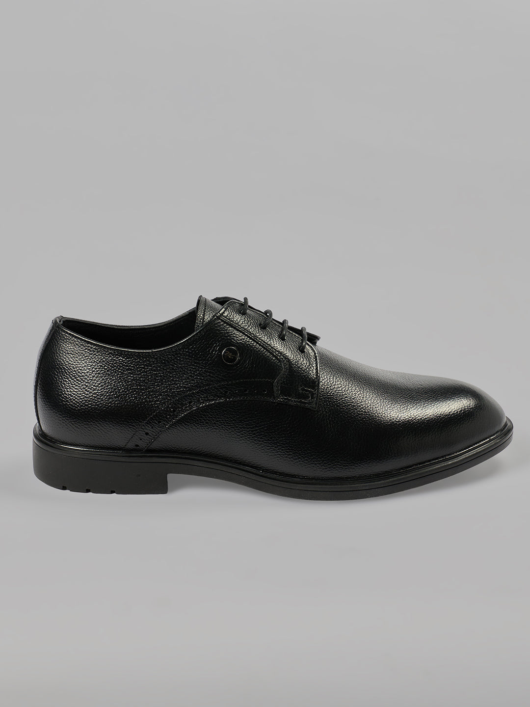 Monte Carlo Men's Premium Textured Classic Derby Formal Shoe Open-Lacing