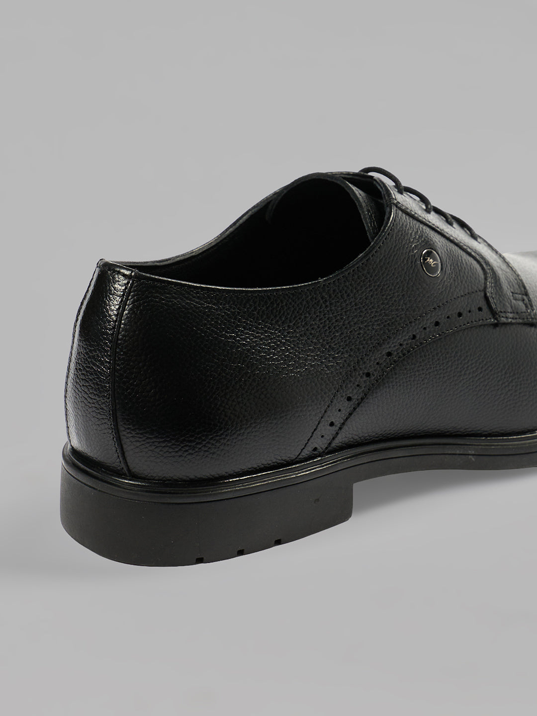 Monte Carlo Men's Premium Textured Classic Derby Formal Shoe Open-Lacing