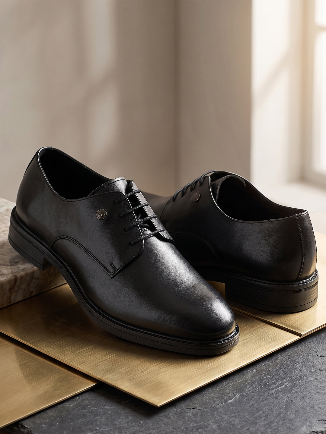 Monte Carlo Men's Premium Formal Derby Classic Lace-Up Shoes for Office and Occasion Wear