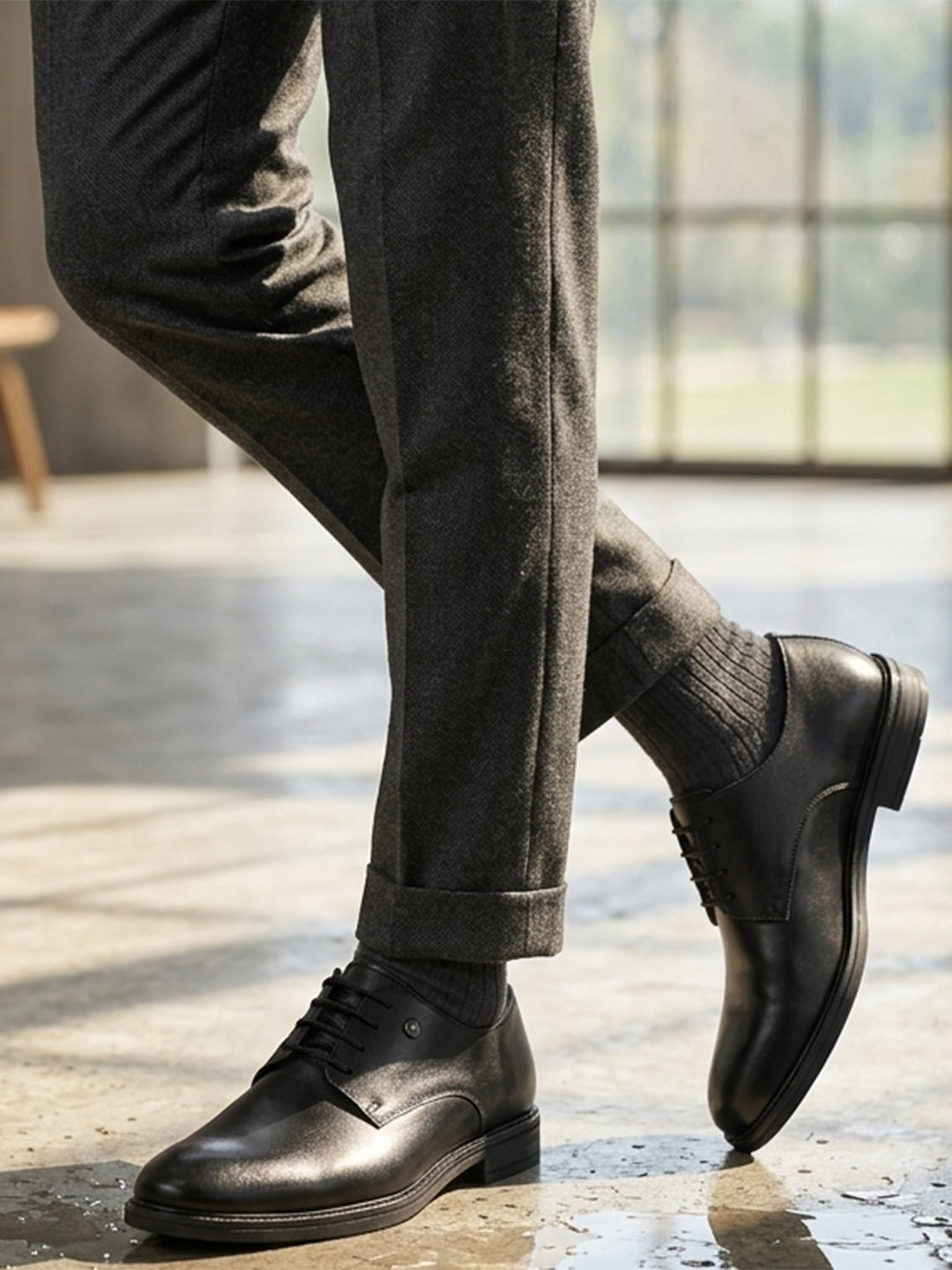 Monte Carlo Men's Premium Formal Derby Classic Lace-Up Shoes for Office and Occasion Wear
