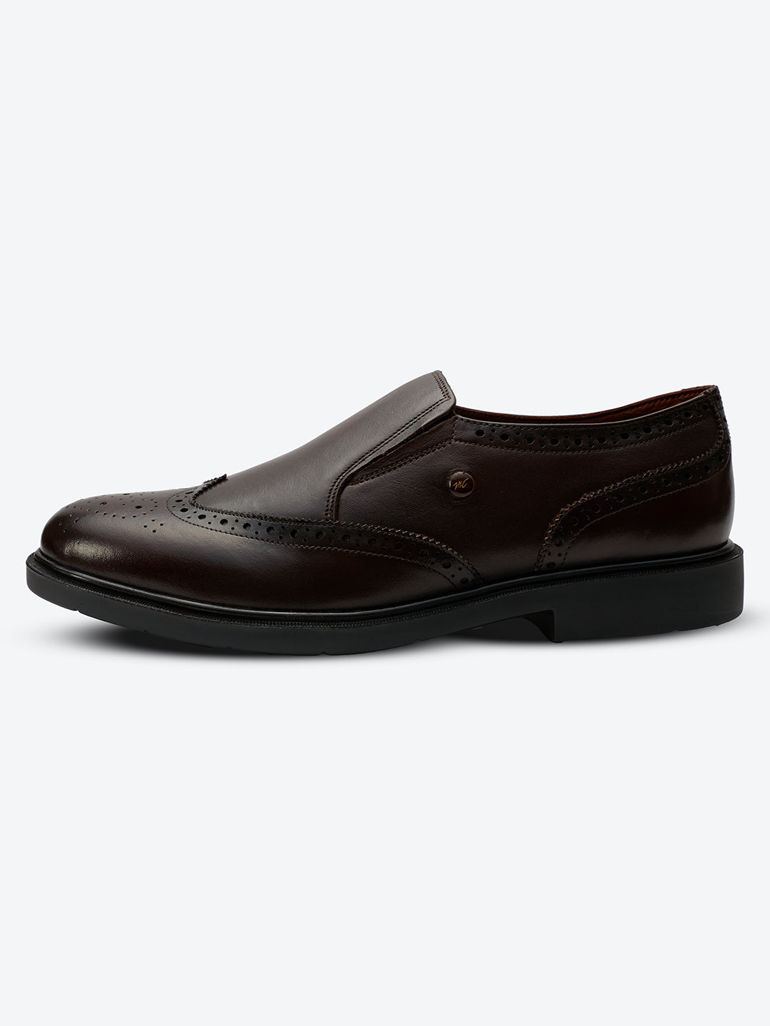 Monte Carlo Wingtip Brogue Slip-On Formal Shoes for Men