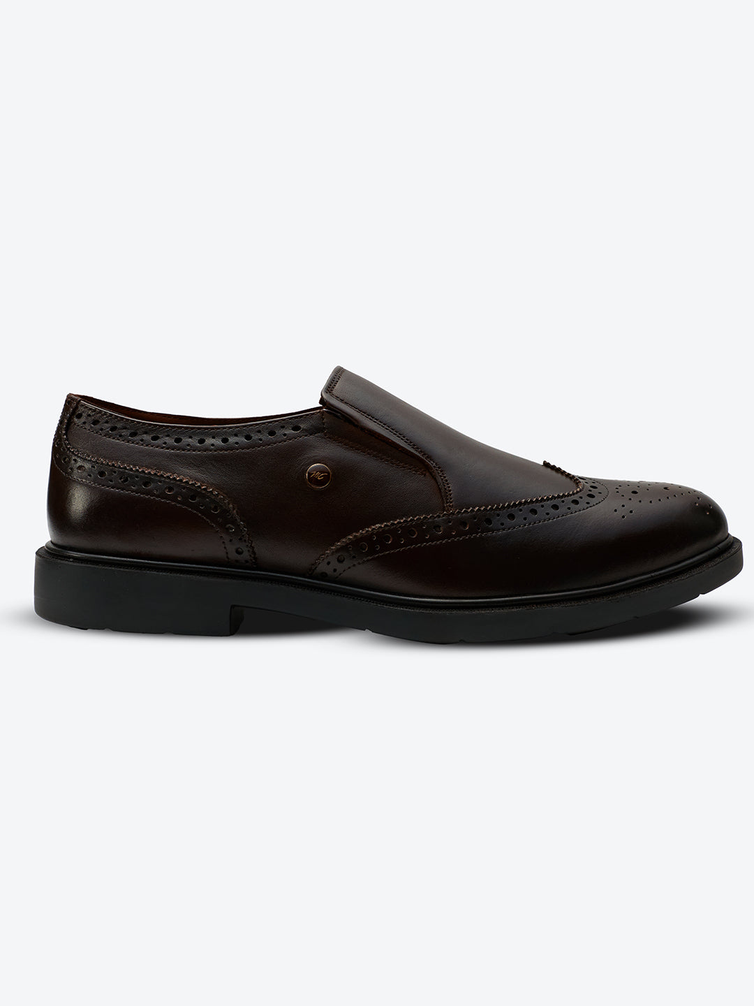 Monte Carlo Wingtip Brogue Slip-On Formal Shoes for Men
