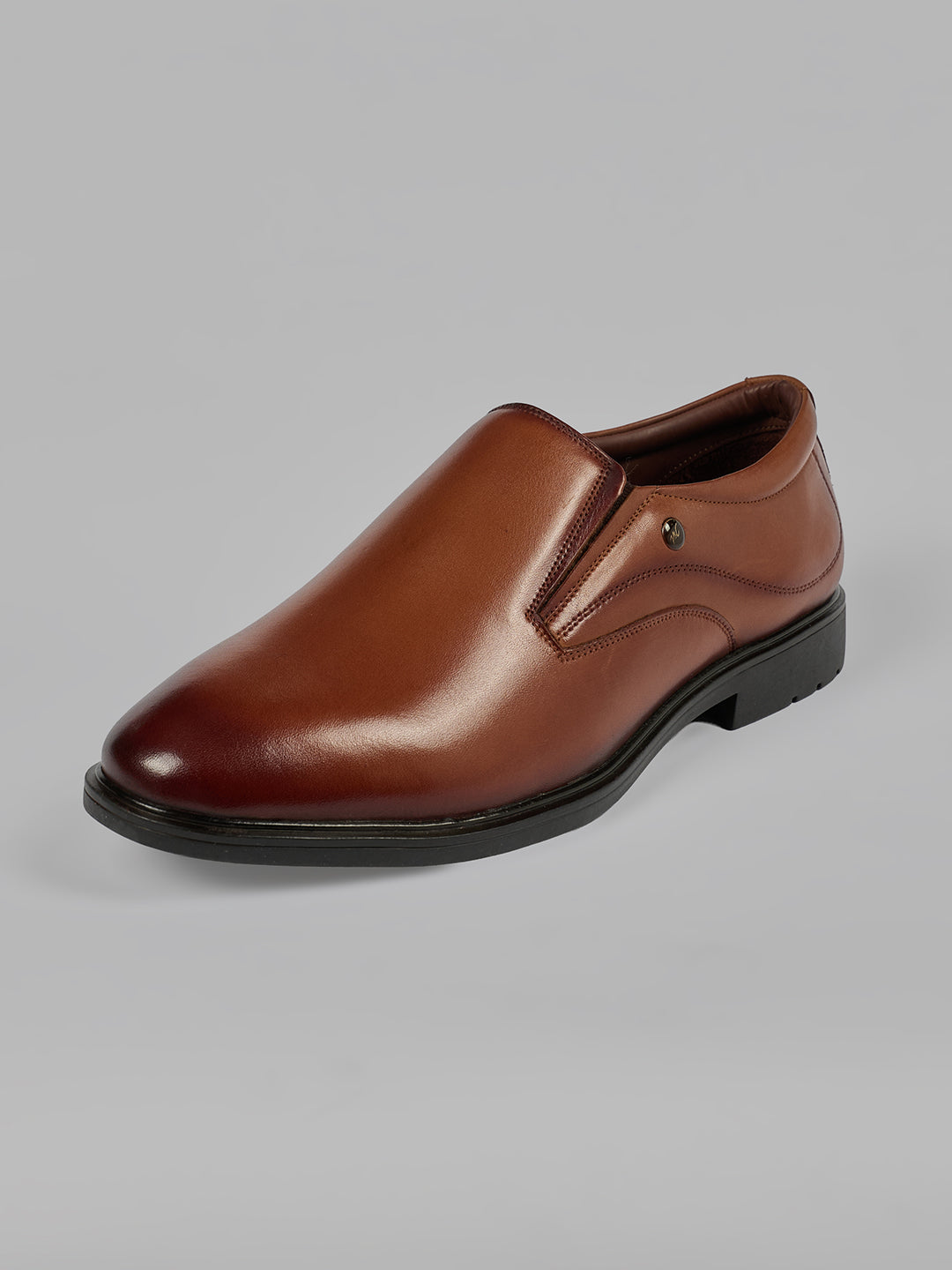 Monte Carlo Men's Genuine Leather Formal Effortless Slip-On Shoes All-Day Comfortable Business Dress with Cushioned Insole