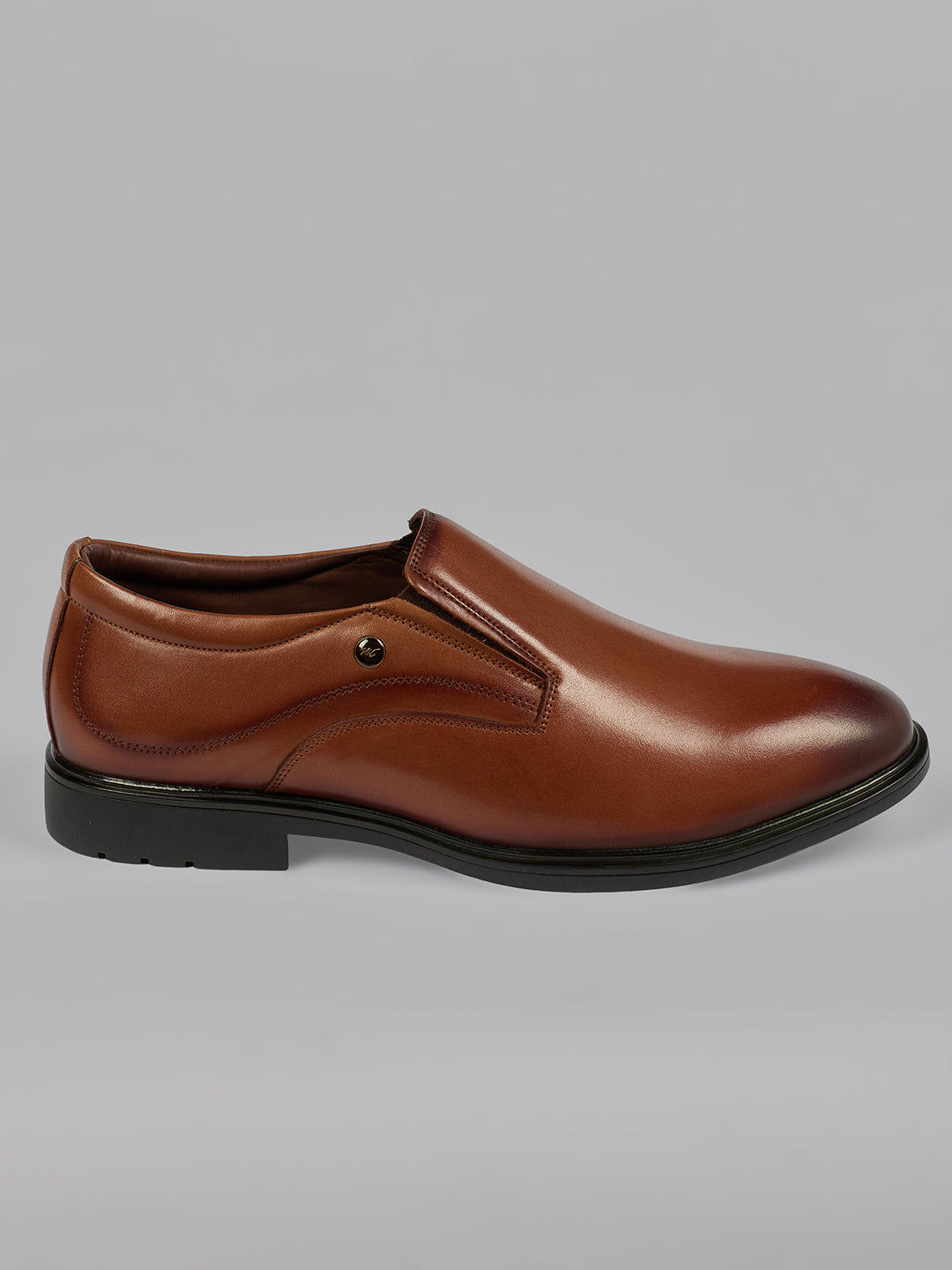 Monte Carlo Men's Genuine Leather Formal Effortless Slip-On Shoes All-Day Comfortable Business Dress with Cushioned Insole