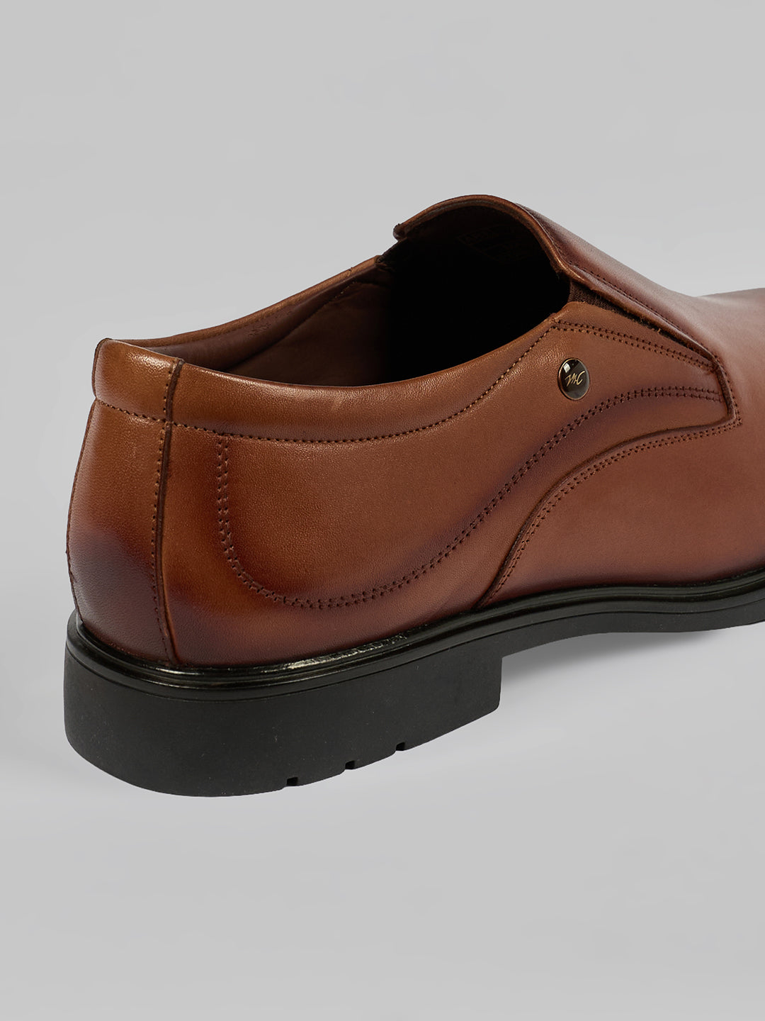 Monte Carlo Men's Genuine Leather Formal Effortless Slip-On Shoes All-Day Comfortable Business Dress with Cushioned Insole