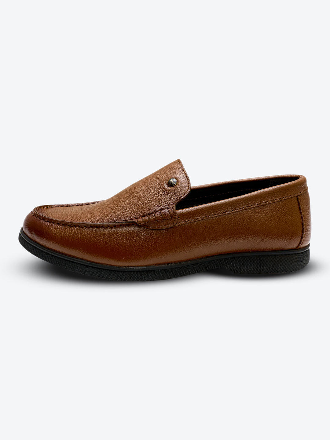 Monte Carlo Tan Slip on Genuine Leather Loafers for Men
