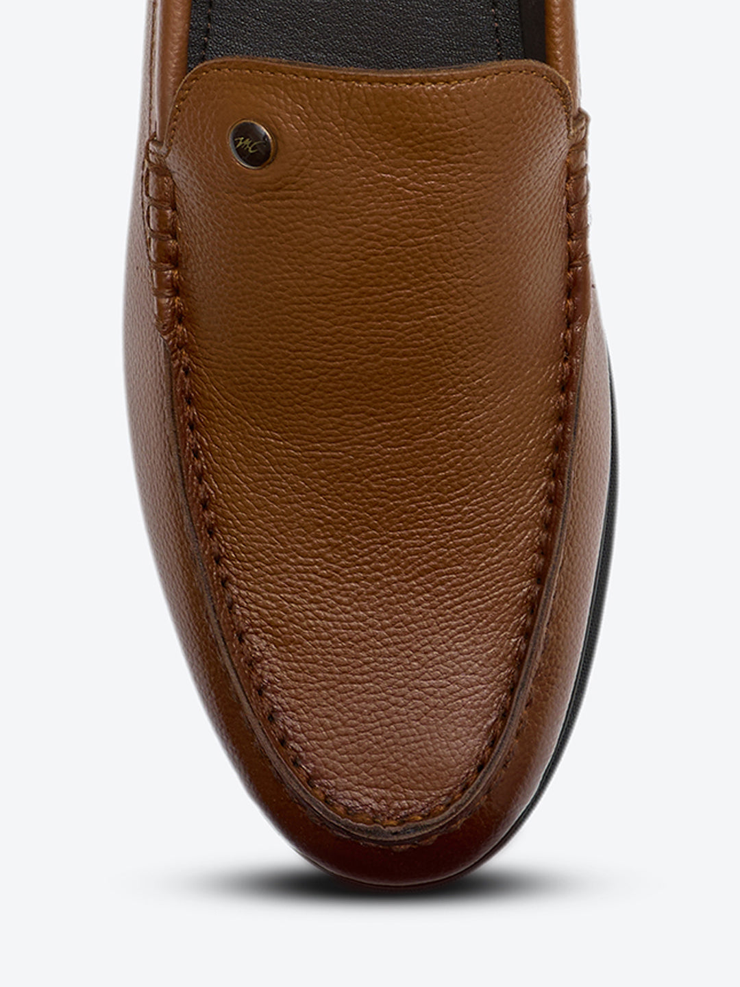 Monte Carlo Tan Slip on Genuine Leather Loafers for Men
