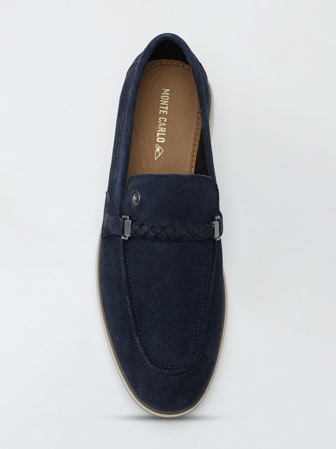 Monte Carlo Men Casual Loafers with Braided Strap Detail