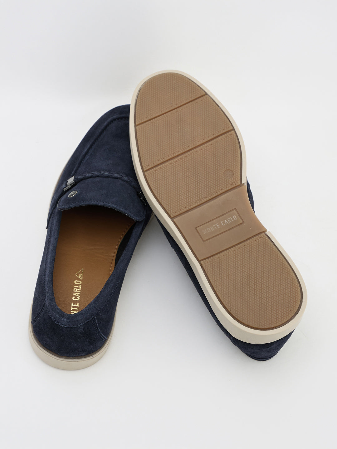 Monte Carlo Men Casual Loafers with Braided Strap Detail