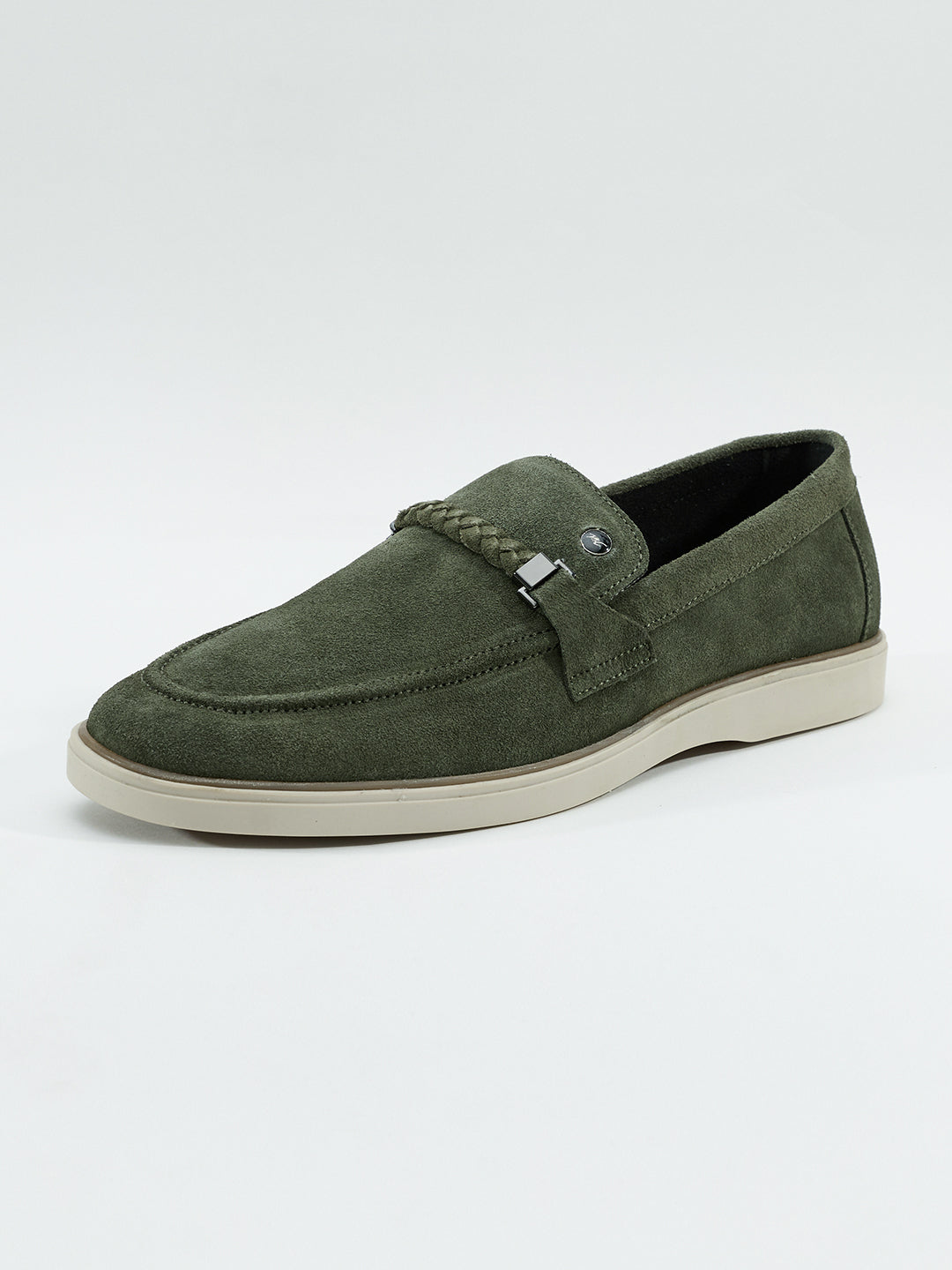 Monte Carlo Men Casual Loafers with Braided Strap Detail