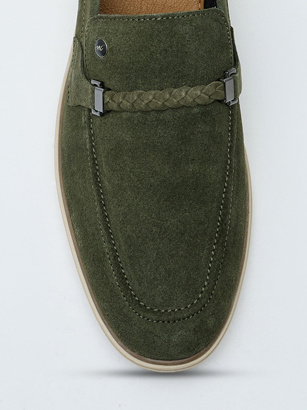Monte Carlo Men Casual Loafers with Braided Strap Detail