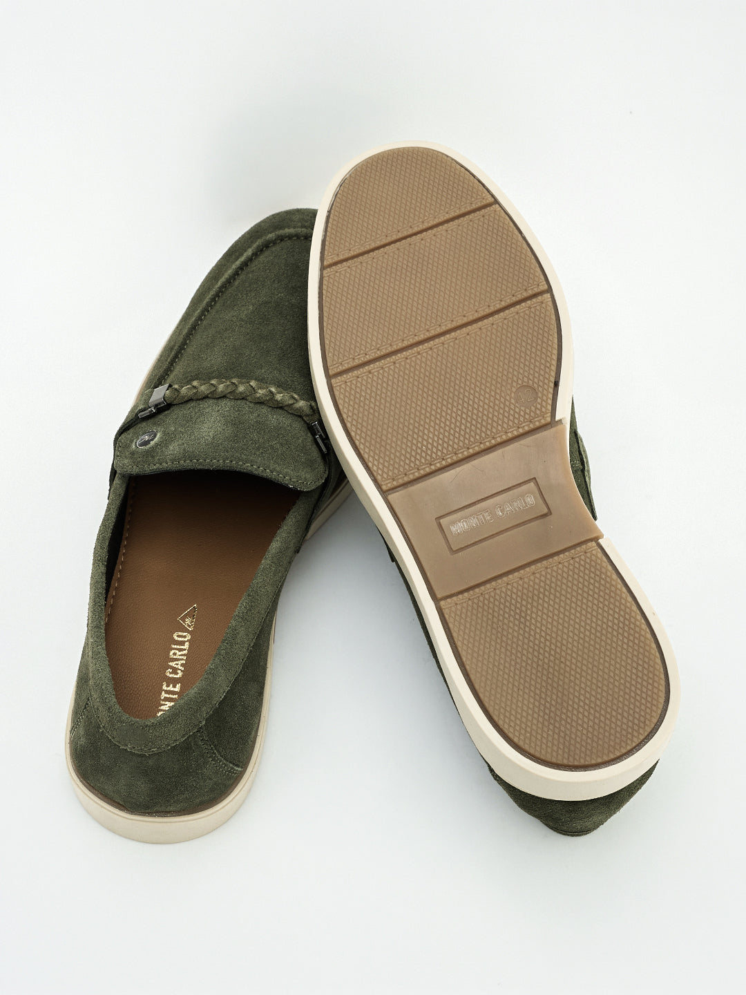 Monte Carlo Men Casual Loafers with Braided Strap Detail