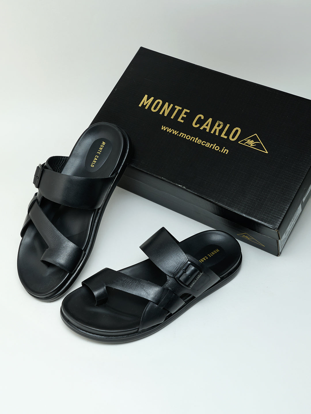 Monte Carlo Men Casual Sandals with Buckle Strap
