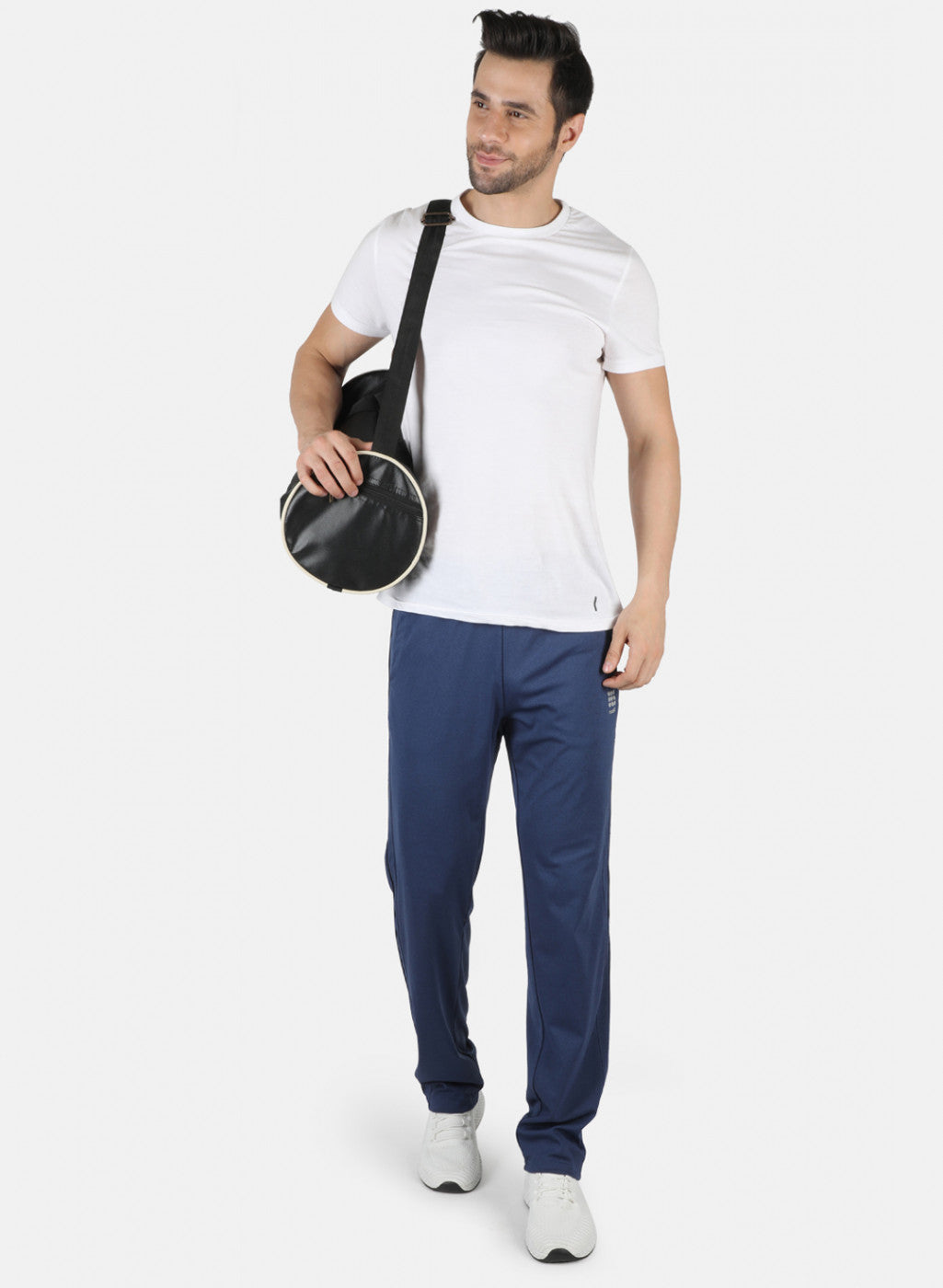 Rock.it Men Navy Blue Self Design Lower