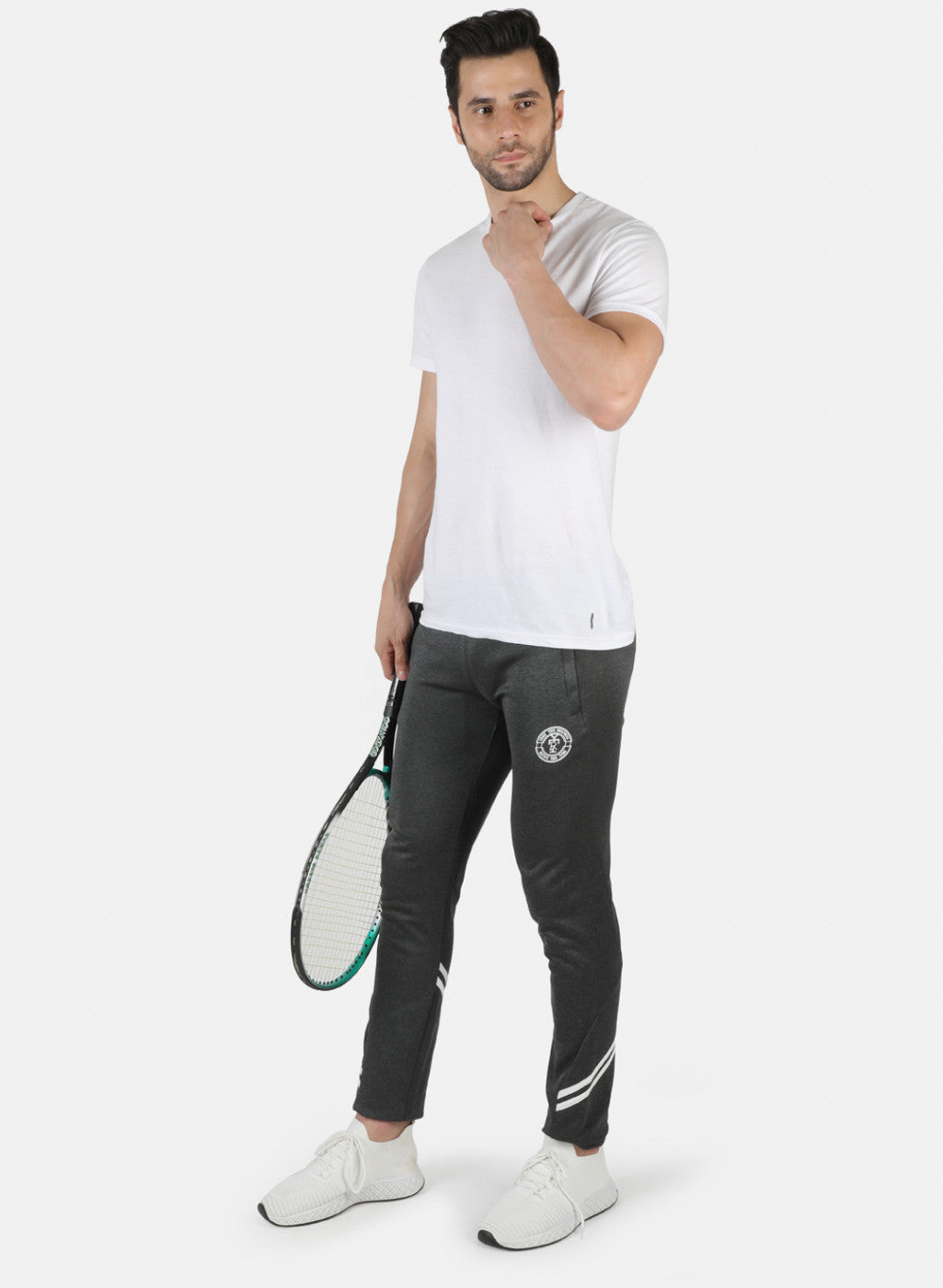 Rock.it Men Grey Self Design Lower