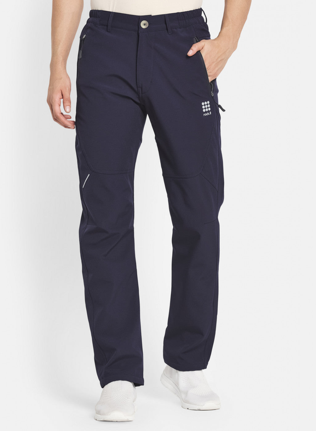 Rock.it Men Navy Blue Regular Fit Lower