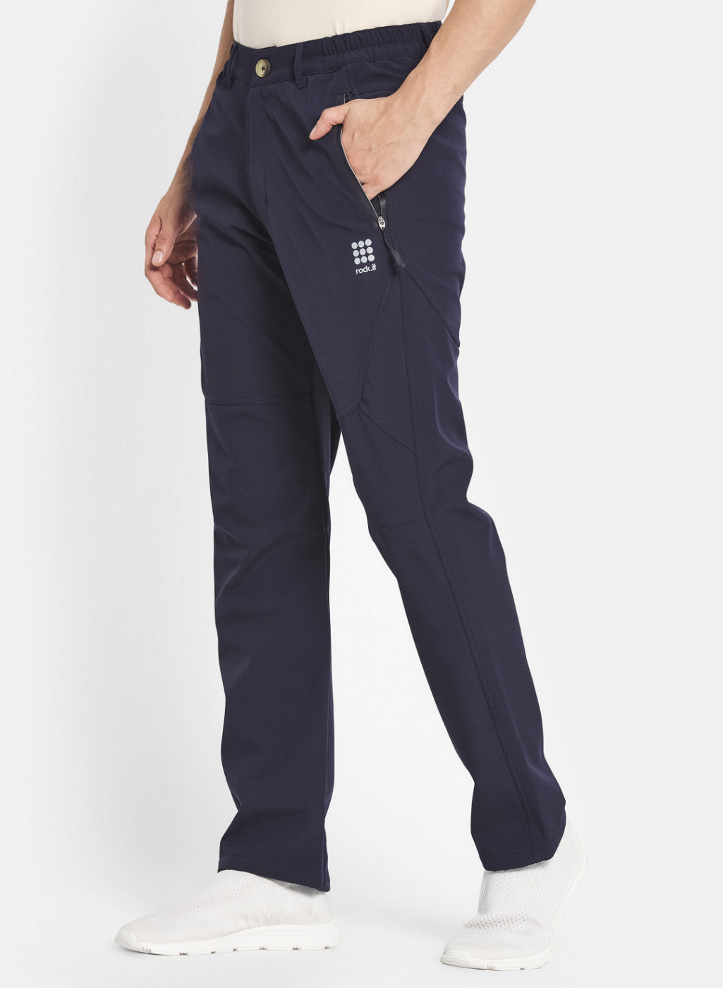 Rock.it Men Navy Blue Regular Fit Lower