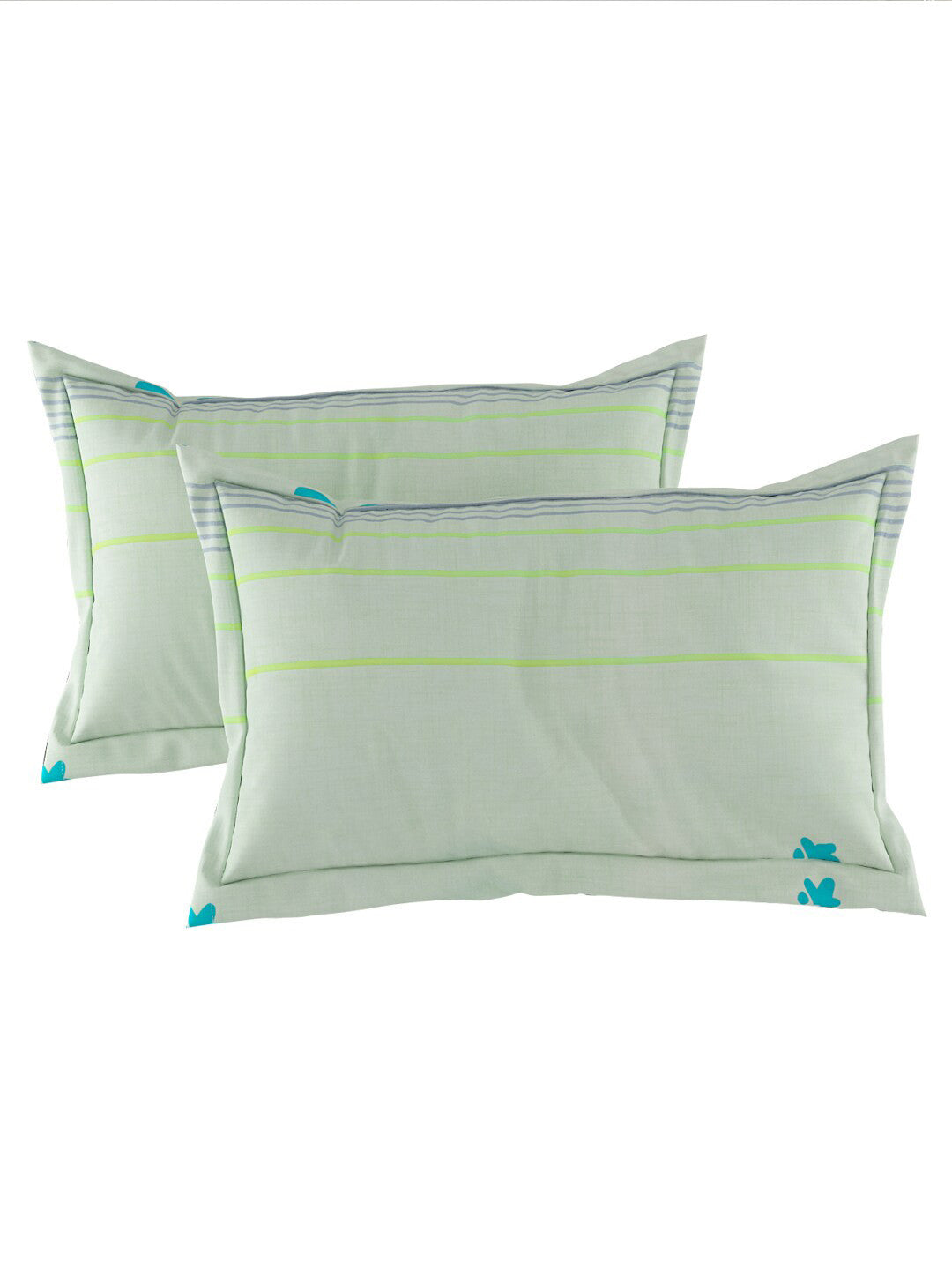 120 GSM Polyester Queen Bed 1 Bedsheet with 2 Pillow Covers (Dazzle)
