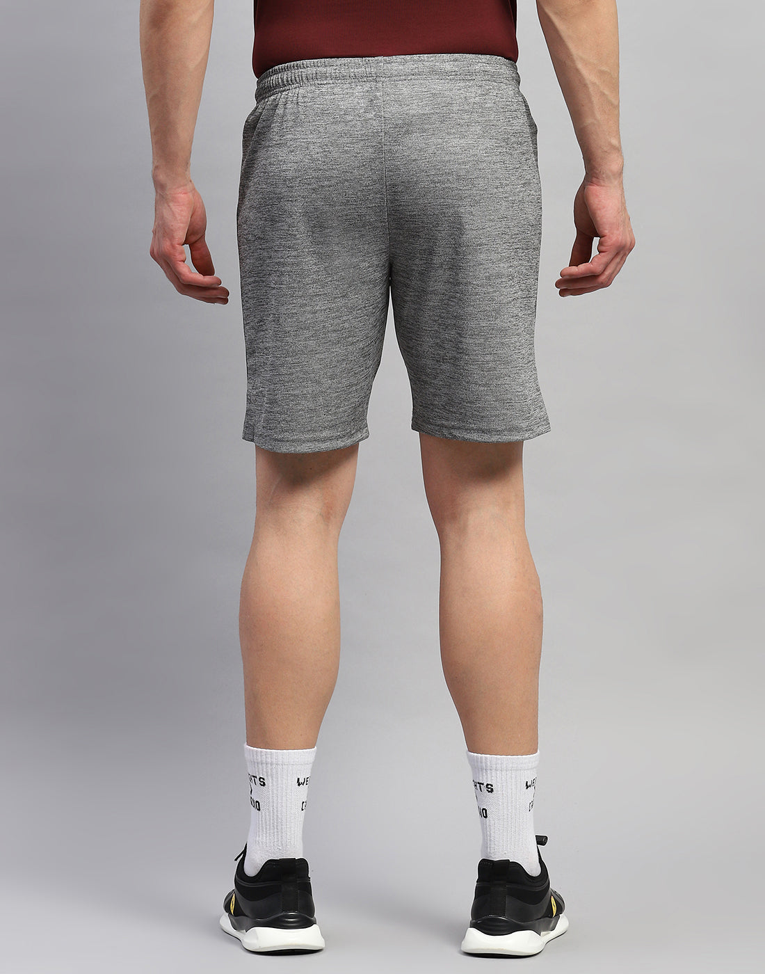 Rock.it Men Grey Solid Regular Fit Short