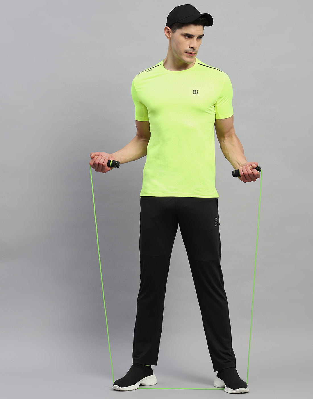 Rock.it Men Black Solid Regular Fit Lower