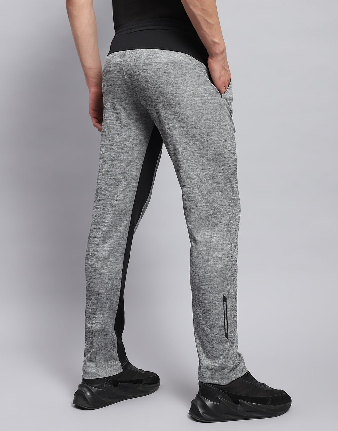 Rock.it Men Grey Solid Regular Fit Lower