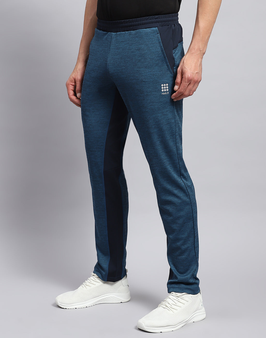 Rock.it Men Blue Solid Regular Fit Lower