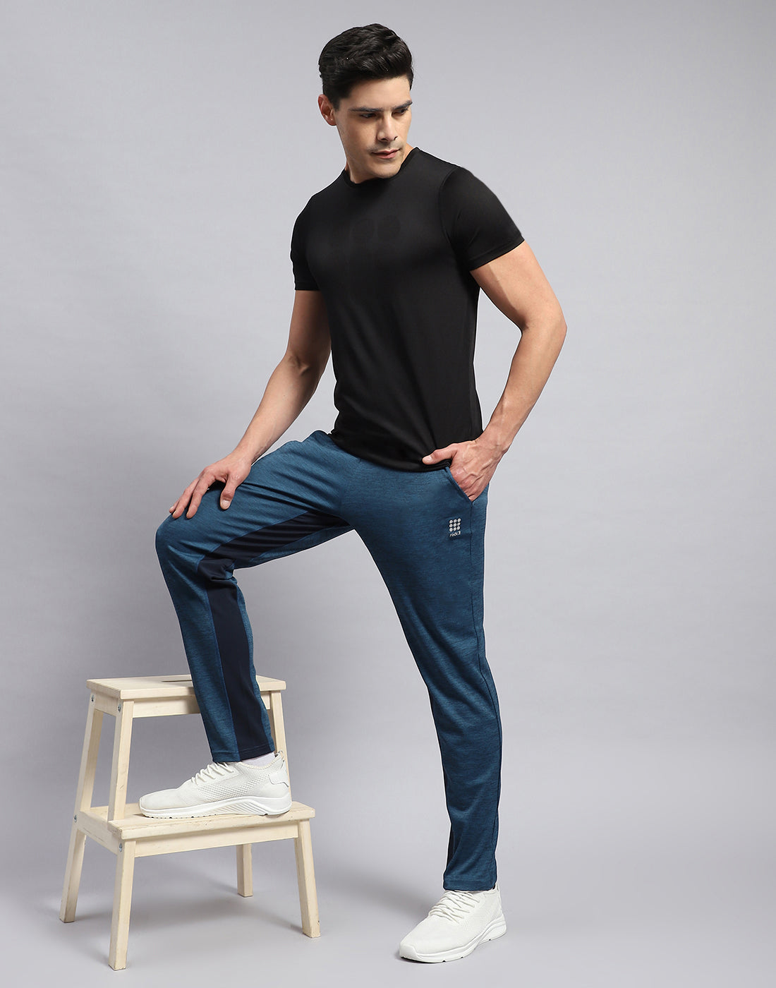 Rock.it Men Blue Solid Regular Fit Lower