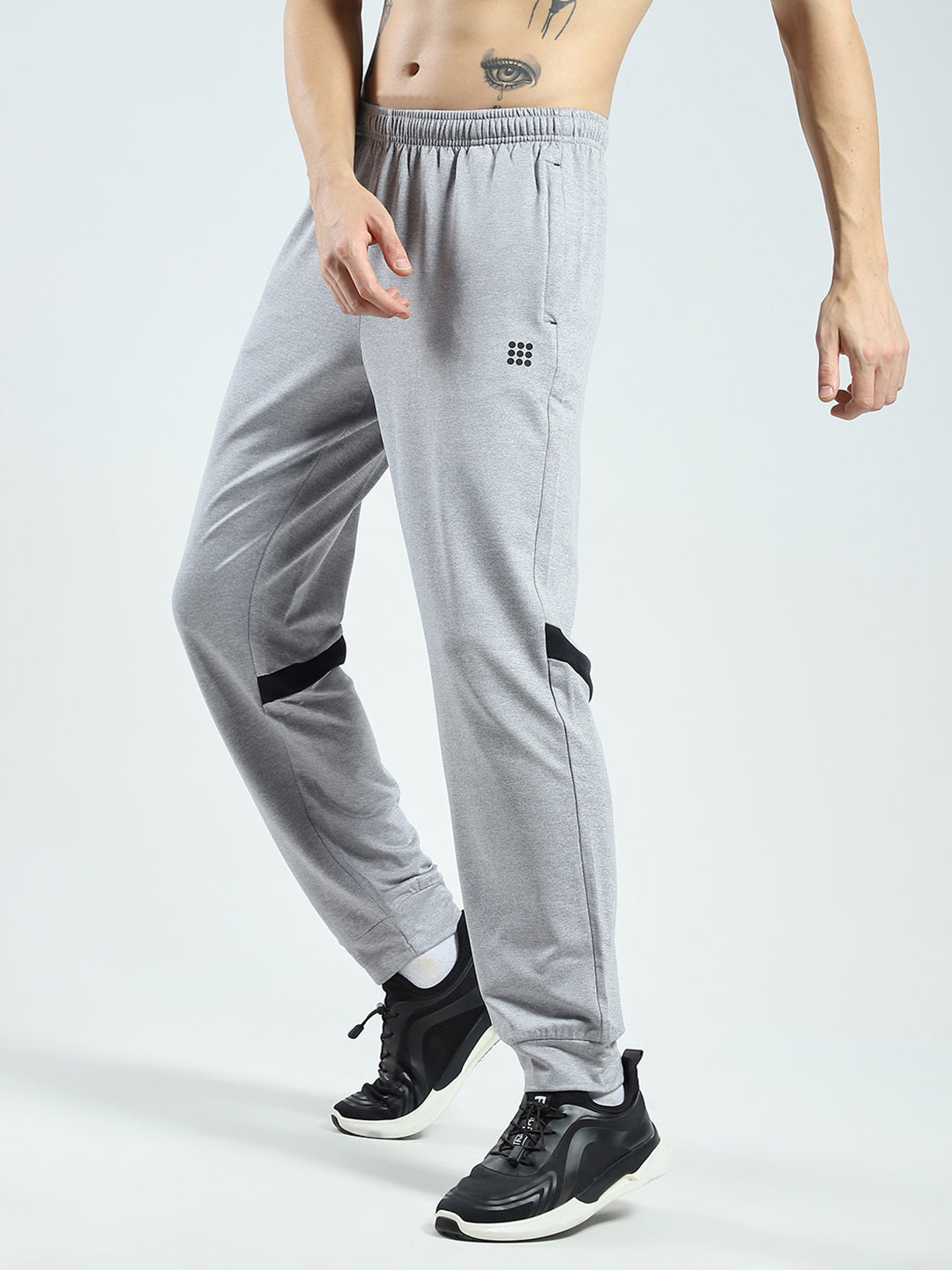 Rock.it Men Grey Solid Regular Fit Lower